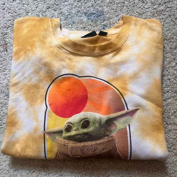 Star Wars Baby Yoda / Grogu Sweater Tie Dye - Picture 1 of 3